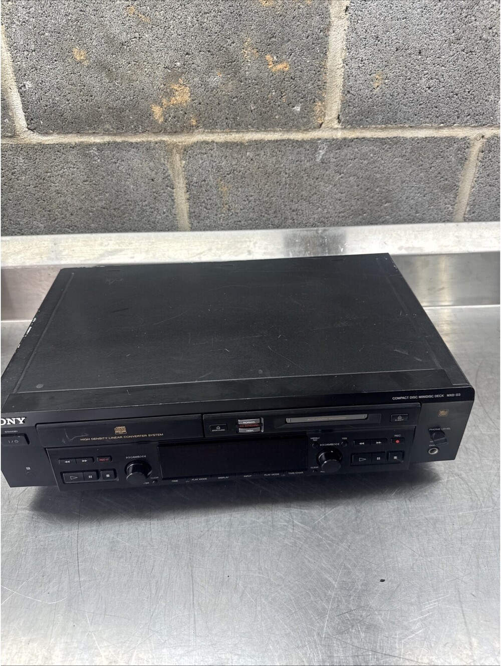 Sony MXD-D3 CD MiniDisc Combo Deck . 4 Repair/Part